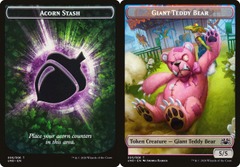 Acorn Stash Token // Giant Teddy Bear Double-Sided Token